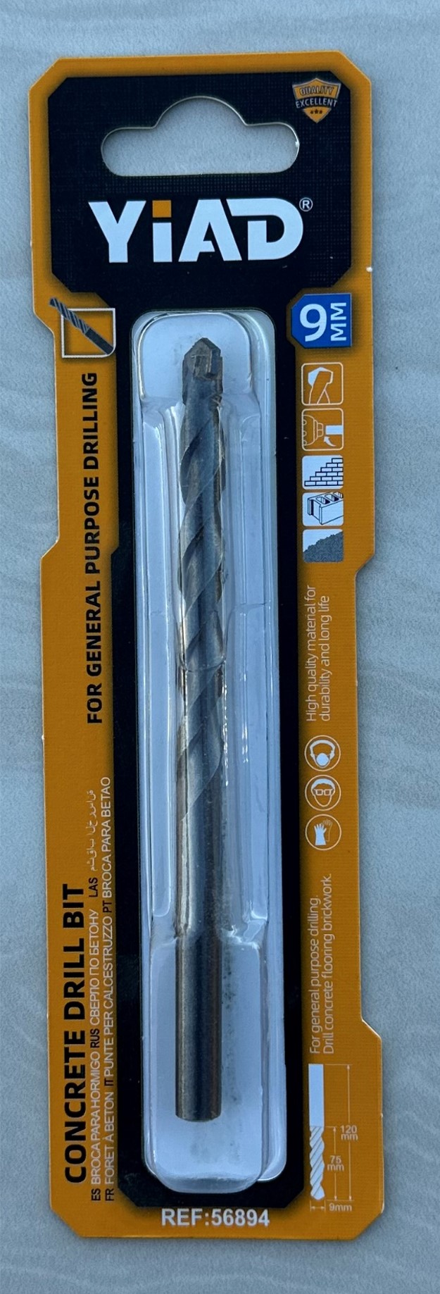 Concrete Drill Bit 9mm